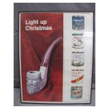 Light Up Christmas Tobacco Ad Poster
