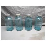 Four Ball Mason Jars with Lids