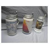 Three Oktoberfest Beer Steins