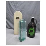 Curious Trio of Bottles and Wooden Case