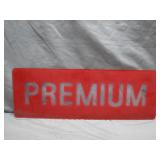 Vintage Red Premium Gas Sign