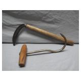 Two Handcrafted Farming Tools