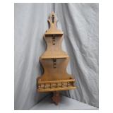 Tell City Chair Co. Wooden Wall Shelf