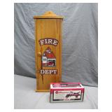 Fire Department Cabinet and 1925 Kenworth Toy