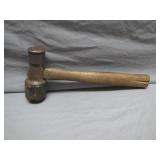 Solid Iron & Rubber Head Mallet