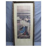 Utagawa Toyokuni Geisha and Maid Print