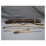 Traditional Bow, Arrows, and Quiver Set