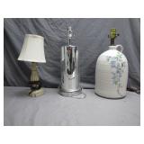 Three Table Lamps, Mixed Designs