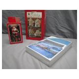 Holiday Decor Trio: Cards, Snowmen, Santa