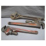 Heavy-Duty Vintage Pipe Wrenches