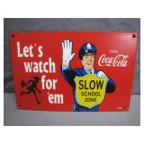 1959 Coca-Cola School Zone Sign