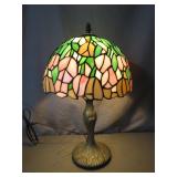 Tiffany-Style Table Lamp With Floral Shade