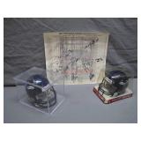 Baltimore Ravens Signed Helmets & 2007 Camp Poster