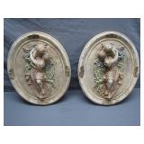 Wall Plaques Featuring Romantic Figures
