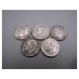 Silver Roosevelt Dimes (1960-64, 62-D, 63-D)