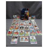 NFL Trading Cards Lot with Star Wars Figure