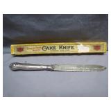 Sterling Silver Cake Knife With Original Box