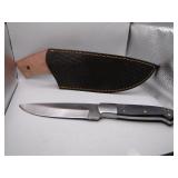 Custom Full Tang Knife with Leather Sheath