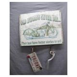 Vintage-Inspired Indian Motorcycle Sign Display