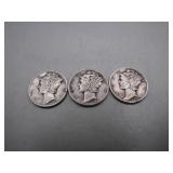 1943-1945 Mercury Silver Dimes