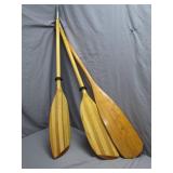 3 Wooden Oars ï¿½ 4 Feet Long Each