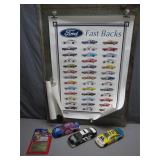 Ford Fast Back Collectibles with Diecast Cars