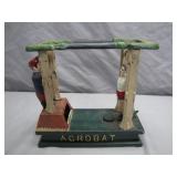 Acrobat Mechanical Bank Cast-Iron Toy