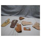 Leather Pistol Holsters and Clips