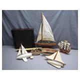 Wooden Model Sailboats