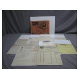 Antique 1920s Cecil Store Documents From Maryland