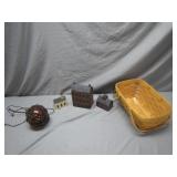 Longaberger Basket And Collectibles Bundle