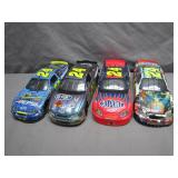 Four 1:24 Die-Cast NASCAR Models