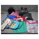 Colorful Lot of 11 Assorted Bags and Totes