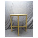 Semi-Circular Yellow Wooden Table
