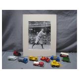 Baseball Photo With Die-Cast Toy Vehicles