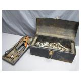 Steel Toolbox With Mixed Hand Tools