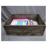 Rustic Wooden Crate With Contents