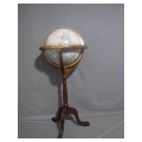 Standing Celestial Globe on Wooden Base