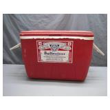 Retro Budweiser Igloo Cooler With Wear
