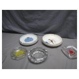 5 Vintage Ashtrays