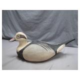 Handcrafted Wooden Duck Decoy Longtail