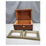 Hand-Carved Cedar Box with Frames