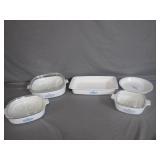 5 CorningWare Blue Cornflower Dishes