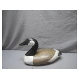 Hand-Carved Wood Goose Decoy Sculpture