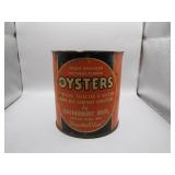 Vintage Shady Side Oyster Can, 1 Pint