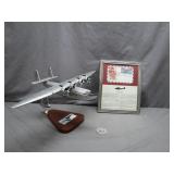 Pan Am China Clipper Display with Memorabilia