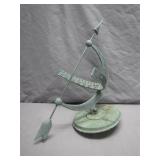 Copper Armillary-Inspired Sundial Sculpture