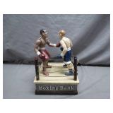 Metal Cast Boxing Bank With Movable Parts