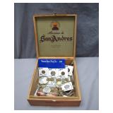Cigar Box of Vintage US Currency and Treasures