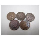 1895-1899 Indian Head Pennies